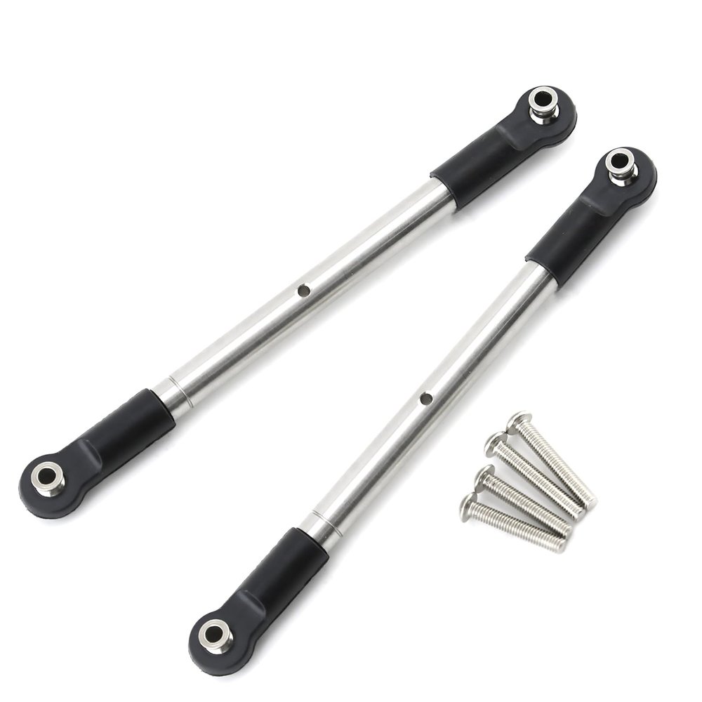 2Pc Metal Front Steering Adjustable Tie Rod Upgrade Parts for Traxxas 1/10 MAXX with WideMAXX 4x4 Truck-89086-4 RC Car