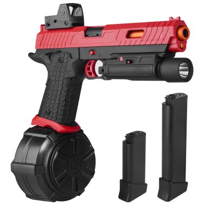 Electric Gel Toys New X5, Full Auto Splat-Blaster Includes Drum and Goggles for Outdoor Team Game, X2 Upgrade Version for Ages 14+,red