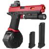 Electric Gel Toys New X5, Full Auto Splat-Blaster Includes Drum and Goggles for Outdoor Team Game, X2 Upgrade Version for Ages 14+,red view 1