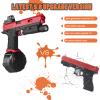 Electric Gel Toys New X5, Full Auto Splat-Blaster Includes Drum and Goggles for Outdoor Team Game, X2 Upgrade Version for Ages 14+,red view 3