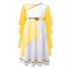 ACSUSS Kids Girls Ancient Roman Grecian Princess Dress Youth Halloween God Toga Fairytale Role-Play Costume Yellow 16 Years view 1
