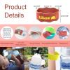 Custom Baby Bottle Labels for Daycare Silicone Water Bottle Name Bands Personalized Reusable Baby Bottle Straps for Kids Cups School(Orange) view 4