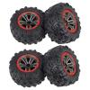 4PCS for 1/10 9125 RC Trucks Car Tires Wheels 25-ZJ02 for for Hosim High Speed 9125 RC Cars S920 RC Trucks Modification Accessories view 1