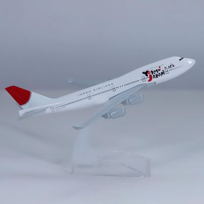 yuanpulalala 1/400 Boeing B747 16cm Japan Metal Aircraft Model Collection Display Gift