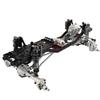 RZXYLRC All Metal Chassis Frame with Prefixal Transmission for Axial 1/10 SCX10 & SCX10 II Upgrade Crawler Car Refit Kit Parts with Portal Axles (Silver) view 4