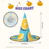 RLDOBOFE Witch Hat Lemon wedges Printed Wizard Hat Unisex Halloween Hat For Cosplay Party Decorations view 3