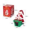 Electric Playing Drum Sliding Santa Claus With Light Sliding Back and Forth Singing Santa Claus Doll Christmas Decoration Musical Electric Santa Claus Christmas Ornament for Home Desktop Party Decor view 3