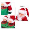 Electric Playing Drum Sliding Santa Claus With Light Sliding Back and Forth Singing Santa Claus Doll Christmas Decoration Musical Electric Santa Claus Christmas Ornament for Home Desktop Party Decor view 4