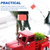 BESPORTBLE Stylish Car Decoration Signal Flag Accessory Durable Metal Construction view 2