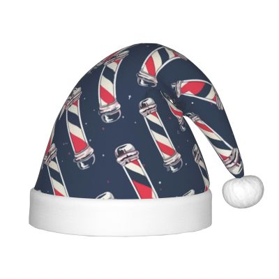 Augenstern Christmas Hat Vintage-Barber-Pole Xmas Hat Unisex Santa Hat