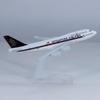 yuanpulalala 1/400 Boeing B747 16cm Singapore Airlines Metal Aircraft Model Collection Display Gift view 1