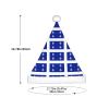 Augenstern Christmas Hat Quebec-Flag-Fleur-De-Lis-Blue Xmas Hat Unisex Santa Hat view 3