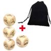4Pcs Romantic Yoga Private Talking Couple Dice/Couple Date Night Ideas Decider Dice/Love Night Naughty Dice/Improve Love of Couple view 2