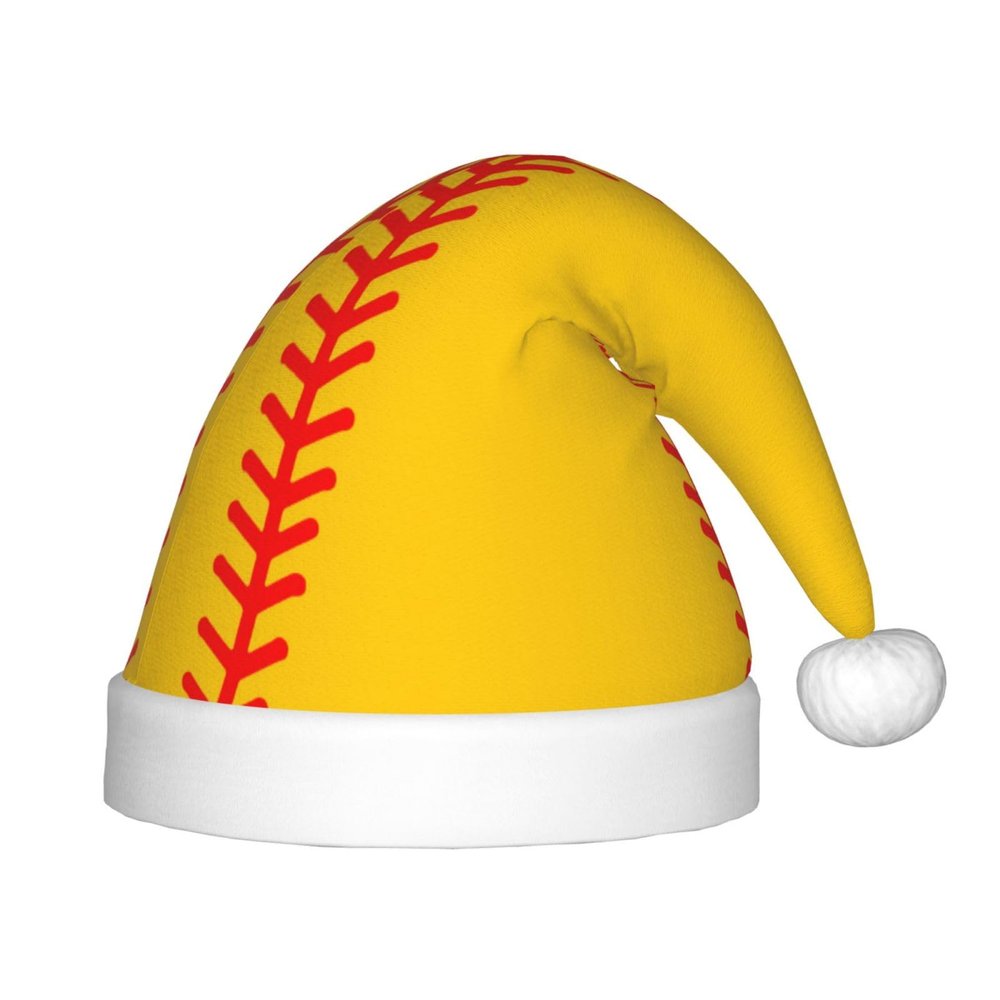 Augenstern Christmas Hat Baseball-Stitches-Softball Xmas Hat Unisex Santa Hat