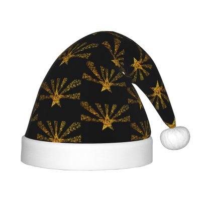 Augenstern Christmas Hat Arizona-State-Flag-Gold Xmas Hat Unisex Santa Hat