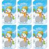 60 Pieces Christmas Scratch Off Cards Stickers Christmas Party Games Christmas Holiday Blank Gift Certificate for Festive Raffle Tickets 3.5 x 2.1 inch Christmas Snowman Party Favors Games Supplies view 1