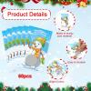 60 Pieces Christmas Scratch Off Cards Stickers Christmas Party Games Christmas Holiday Blank Gift Certificate for Festive Raffle Tickets 3.5 x 2.1 inch Christmas Snowman Party Favors Games Supplies view 3
