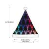 Augenstern Christmas Hat Tie-Dye-Crawfish-Rainbow Xmas Hat Unisex Santa Hat view 3