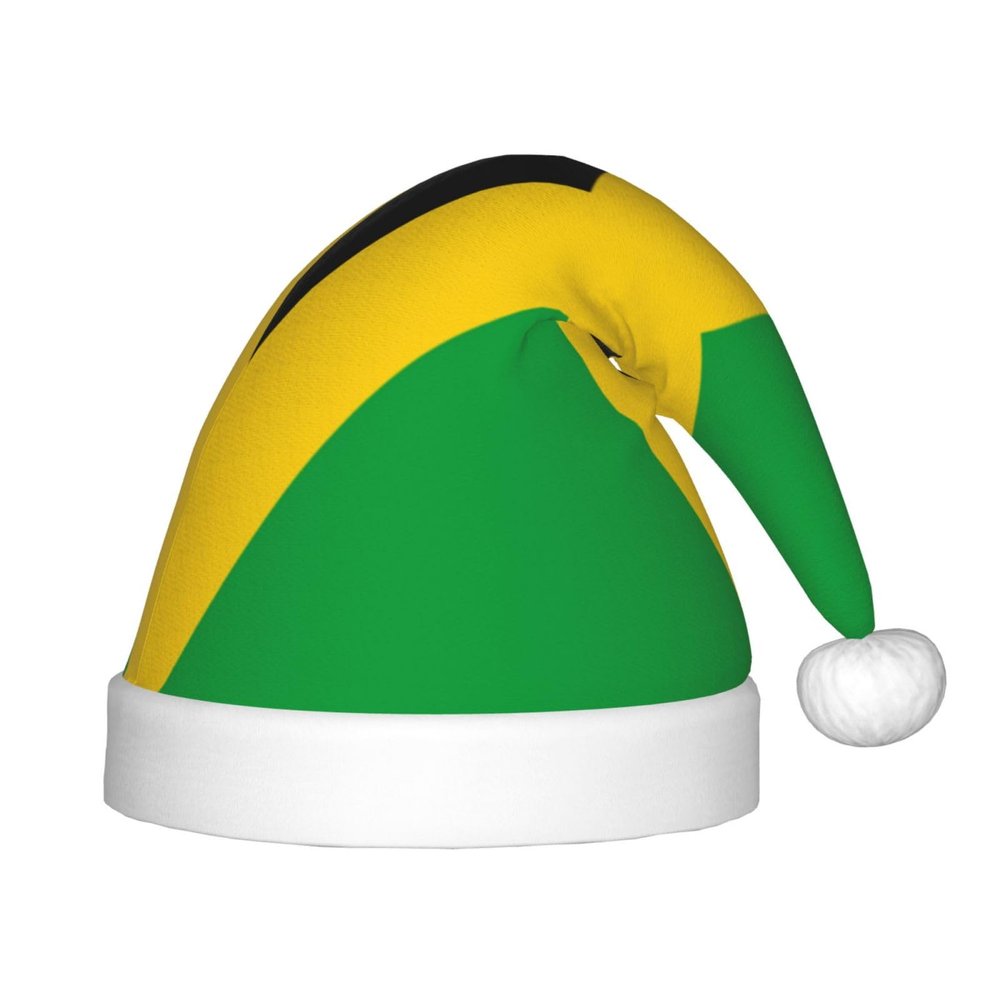 Augenstern Christmas Hat Jamaican-Flag-Pride Xmas Hat Unisex Santa Hat For Kids
