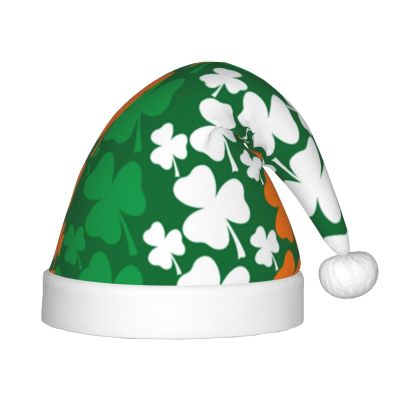 Augenstern Christmas Hat Patricks-Day-Irish-Flag Xmas Hat Unisex Santa Hat