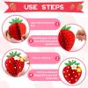 10 Pcs Strawberry Birthday Party Decorations Strawberry Honeycomb Balls Berry Fruit Theme Table Centerpieces Hanging Paper Decorations Tissue First Party Supplies for Baby Shower view 3