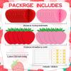 10 Pcs Strawberry Birthday Party Decorations Strawberry Honeycomb Balls Berry Fruit Theme Table Centerpieces Hanging Paper Decorations Tissue First Party Supplies for Baby Shower view 4