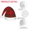 Augenstern Christmas Hat Red-Scottish-Pattern Xmas Hat Unisex Santa Hat view 4