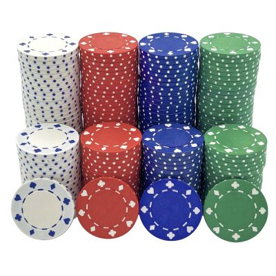 SEETOOOGAMES Poker Chips Set Clay - 11.5 Gram Casino Game Chip - 4 Colors - 200 Pack