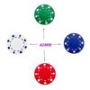 SEETOOOGAMES Poker Chips Set Clay - 11.5 Gram Casino Game Chip - 4 Colors - 200 Pack view 3