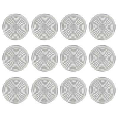 12pcs Caps Fits 24mm for Mechanical Push Buttons, Clear Keycaps Press Covers, Compatible for Cherry, for TTC, for Cross Switches (White)