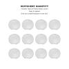 12pcs Caps Fits 24mm for Mechanical Push Buttons, Clear Keycaps Press Covers, Compatible for Cherry, for TTC, for Cross Switches (White) view 2
