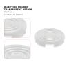 12pcs Caps Fits 24mm for Mechanical Push Buttons, Clear Keycaps Press Covers, Compatible for Cherry, for TTC, for Cross Switches (White) view 3