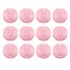 12pcs Caps Fits 24mm for Mechanical Push Buttons, Clear Keycaps Press Covers, Compatible for Cherry, for TTC, for Cross Switches (Pink) view 1