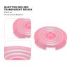 12pcs Caps Fits 24mm for Mechanical Push Buttons, Clear Keycaps Press Covers, Compatible for Cherry, for TTC, for Cross Switches (Pink) view 3