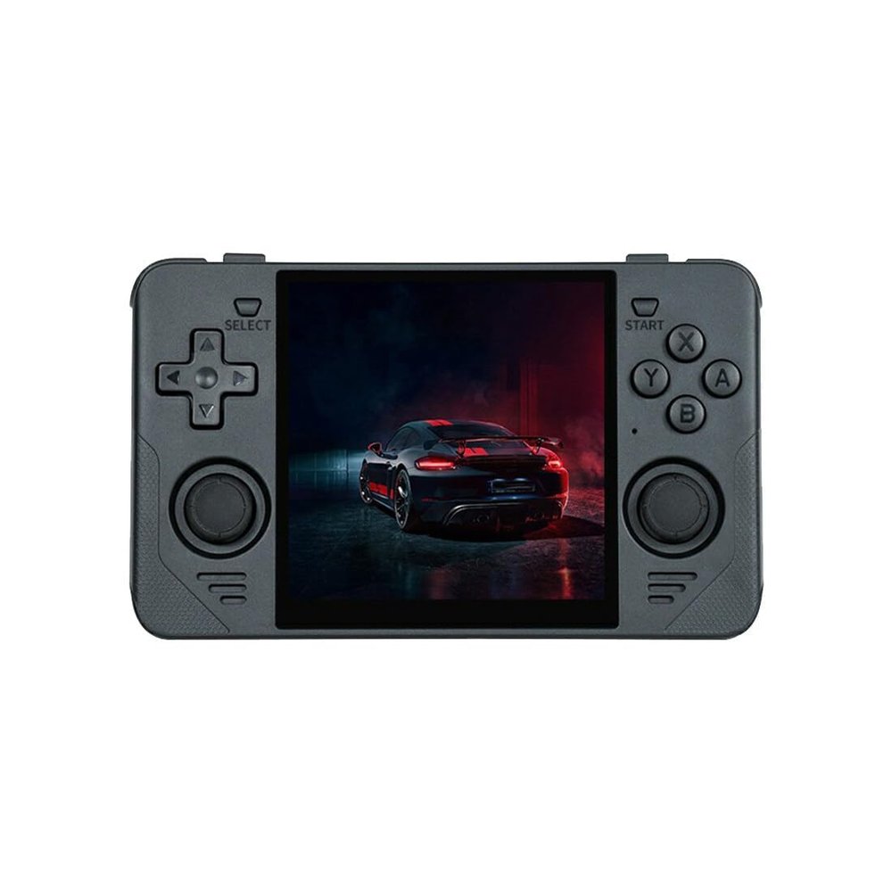 AIUOUS RGB30 Handheld Retro Game Console with 20,000 Games, 4-inch HD LCD, Black