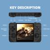 AIUOUS RGB30 Handheld Retro Game Console with 20,000 Games, 4-inch HD LCD, Black view 2