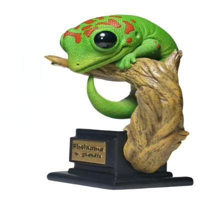 HAMAPI Gecko Gekko Toy Model - Standard/Plus Size Collectible Crawling Pet Gift SetPopular Toys Leopard Gecko/nephrurus LevisBlind BoxPlusSmystery Toys (Phelsuma)