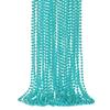 12PCS Mardi Gras Beads, Metallic Blue Bead Necklace Accessory Sets, 33" Mardi Gras Necklace Costumes Bulk, Festival Parade Throw Accessories for Wedding Birthday Gender Reveal Party Supplies Decor view 1