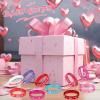 Wettarn 100 Pcs Valentine's Day Bracelets Bulk Gifts for Kids Valentine's Day Party Favors Heart Silicone Wristbands Pink Red Love Heart Accessories Bag Stuffers Treats Classroom Exchange Prizes view 4