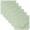 Comfy Cubs Muslin Burp Cloths Large 100% Cotton and Muslin Swaddle Blankets Bundled view 2