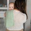 Comfy Cubs Muslin Burp Cloths Large 100% Cotton and Muslin Swaddle Blankets Bundled view 3