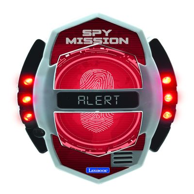 LEXiBOOK - Spy Mission, Spy Motion Detector with Alarm, Light Effects, Detection up to 30 Centimeters, Black/red, RPSPY05