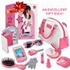 Star Princess Pretend Play Purse Set for Girls - Realistic Purse with Accessories: Toy Phone, Wallet, Credit Cards, Keys, Makeup for Role Playing Toys for Girls Ages 3-8 view 4