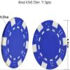 50 Piece Poker Chips Casino Counting Game Chips, Plastic Coloured chip Coins Texas Hold'em Black Jack Games Cards for Playing Game Family Friends Party (Size : 50PCS Black) view 3