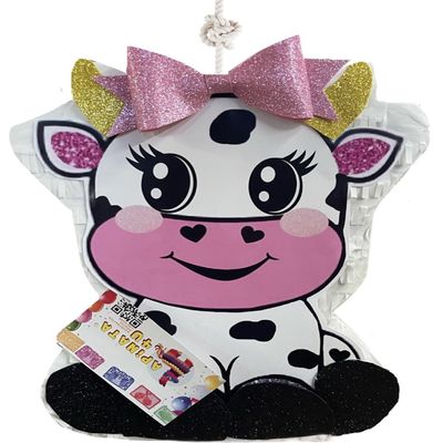 18 Tall Cow Piata Farm Animals Theme Barnyard Party Decoration 1st Birthday 2nd 3rd Cowgirl