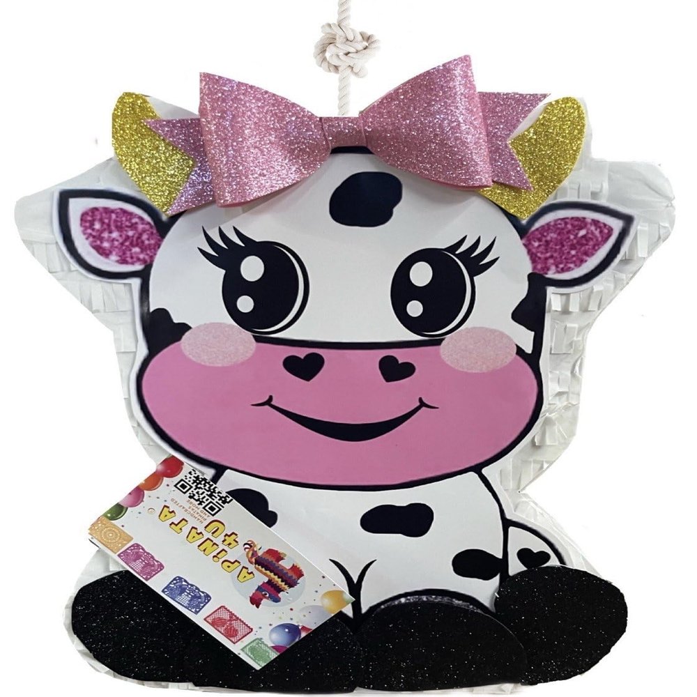 18 Tall Cow Piata Farm Animals Theme Barnyard Party Decoration 1st Birthday 2nd 3rd Cowgirl