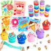 Tobiwibby Valentine's Day Gifts for Kids- 24 Sets of Butter Slime with Valentine's Day Card, School Classroom Valentine's Gifts Exchange, Valentine's Party Favors for Kids, Valentines Greeting Cards view 1