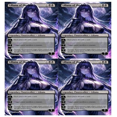 4X | Liliana of The Veil | Anime | Full Art | (Non Foil)