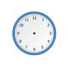 Geyer Instructional Products - 24" x 24" Blank Clock Face, Dry Erase, Easy Cling, Demonstration Clock for Kids view 1