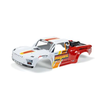 ARRMA Mojave 4S Painted Decalled Trimmed Body White/Red, ARA406165